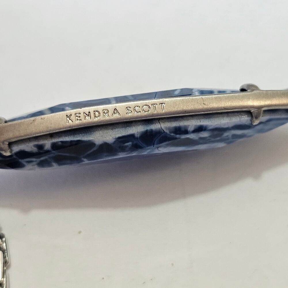 Kendra Scott Milla Blue Lapis? And Silver Plated Adjustable Necklace - Picture 2 of 9